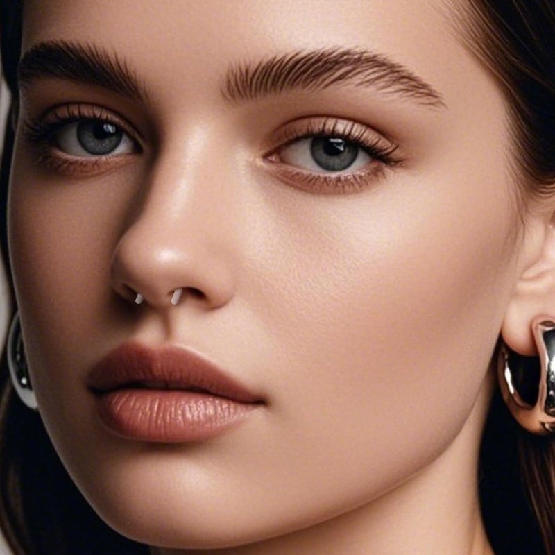 AVYRING خواتم أنف بلاستيكية واضحة لثقب الأنف لجراحة، مثبتات الحاجز، دبابيس الأنف، الشفاه، اللسان، الأذن، خواتم أنف واضحة للعمل، خواتم الحلمة، حلقة الحدوة، غضروف، دبابيس دايث، مثبتات ثقب صناعية بلاستيكية - Image 3